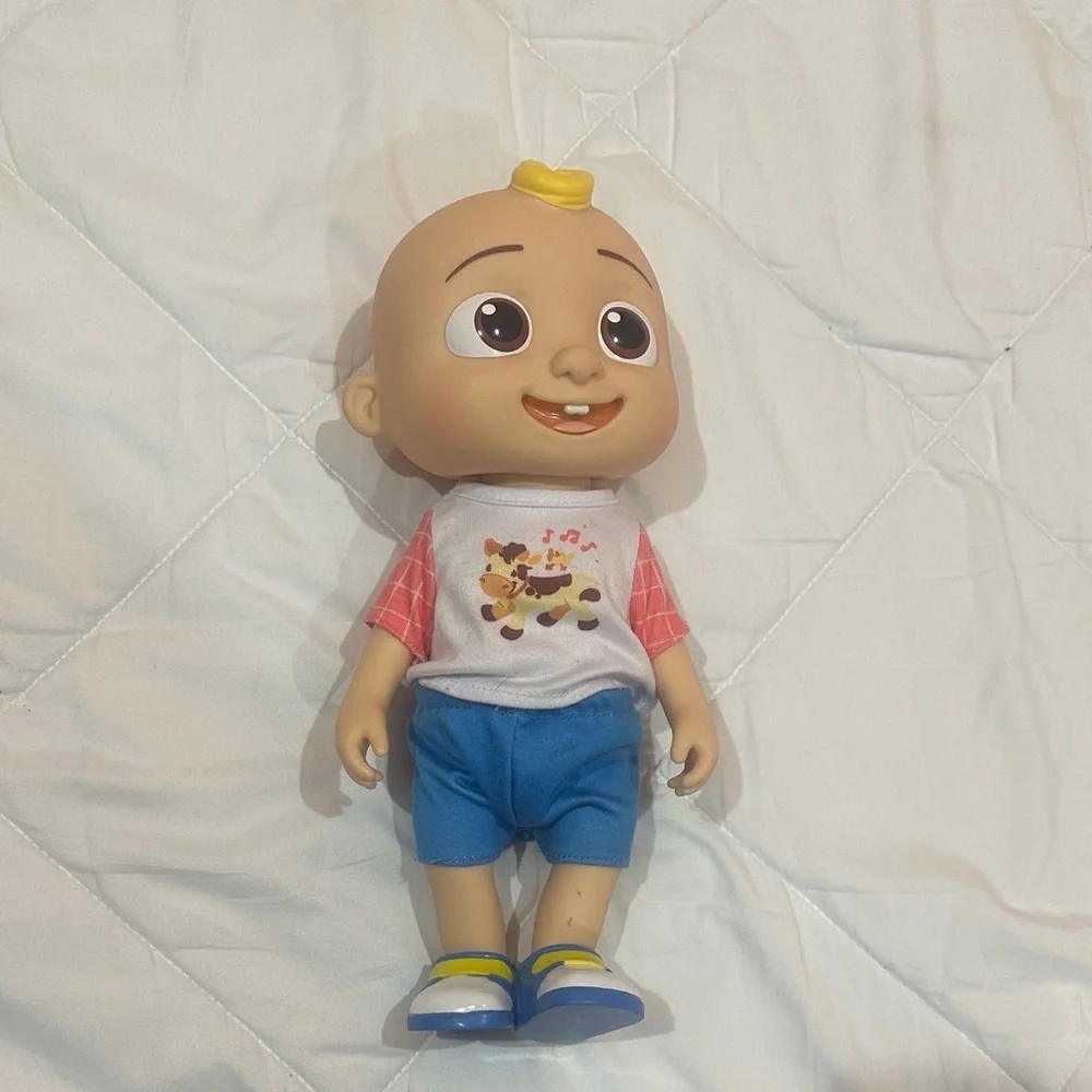 Blue and White Kids Toy Doll